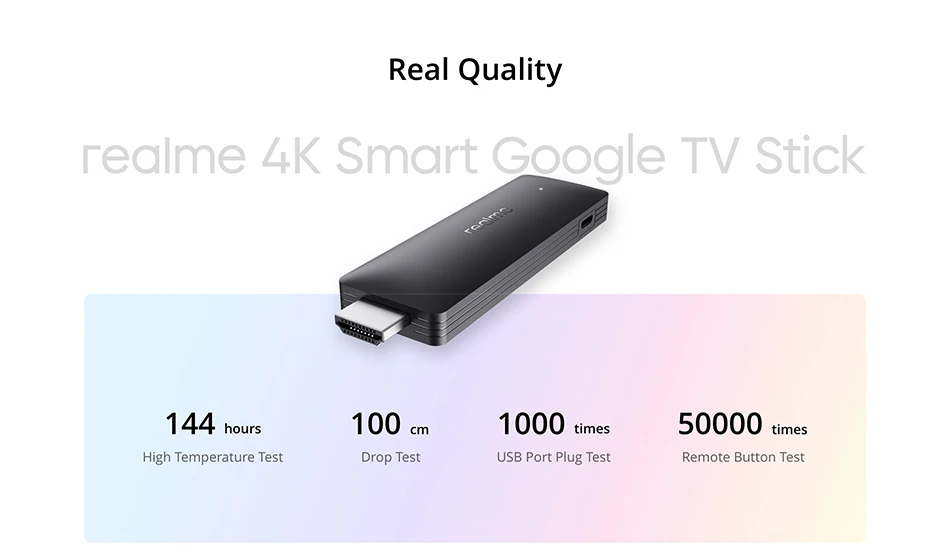 realme 4K Smart TV Stick 1080P Global Version 1/2GB RAM 8GB ROM ARM Cortex A35 Quad Core Bluetooth 5.0 Google TV Stick Android