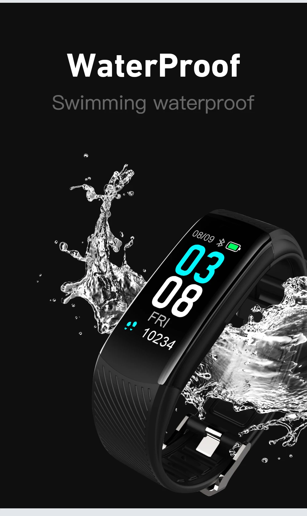 NEW Smart Bracelet Color Screen Heart Rate Step Counter Smart Watch Heart Rate Detection Blood Pressure Monitoring For Men Women