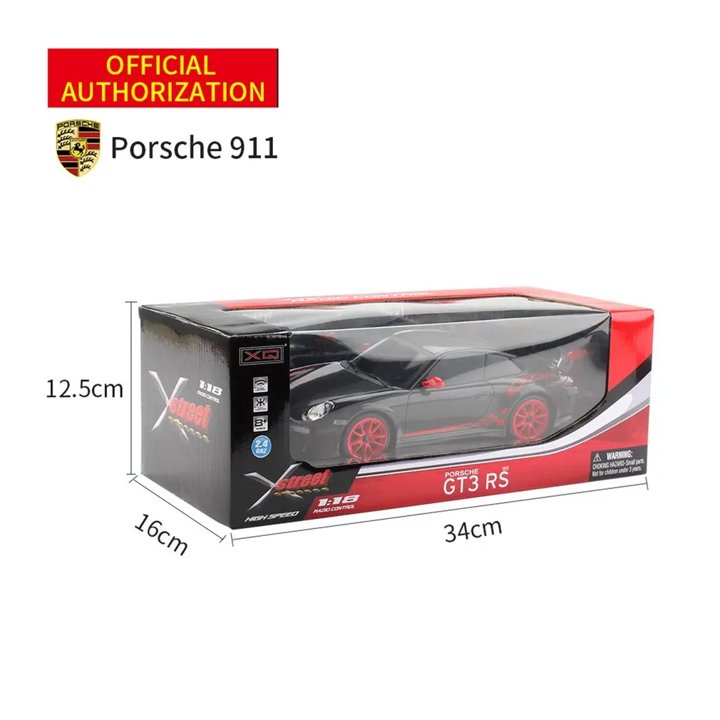 Porsche 911 1:18 1/18 Масштаб RC гоночный автомобиль 4 канала дистанционное управление имитирующая Модель Porsche детские игрушки для детей Подарки RC модель