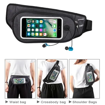 

Waist Bag Fanny Pack Men Women Belt Bags Chest Packs Bags Waterproof Canvas Package Touch Screen Sports hone Case Holder Bags