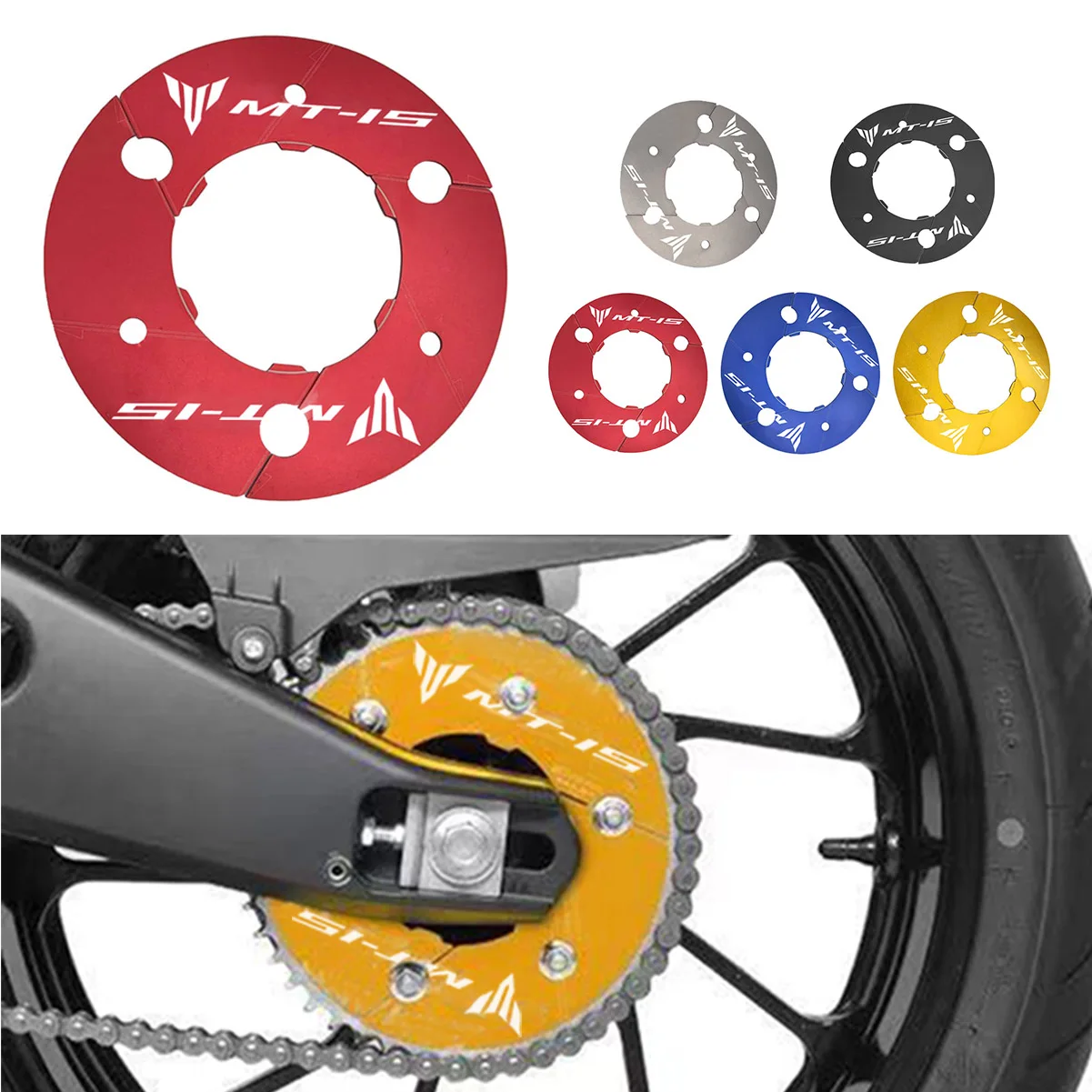 Чехол SEMSPEED для мотоциклетного ремня трансмиссии с логотипом красный Yamaha MT 15 MT15 2018