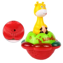 Жираф игрушки неваляшки популярный светильник музыкальный проекционный мультфильм для ребенка прекрасный образ раннее образование интересно