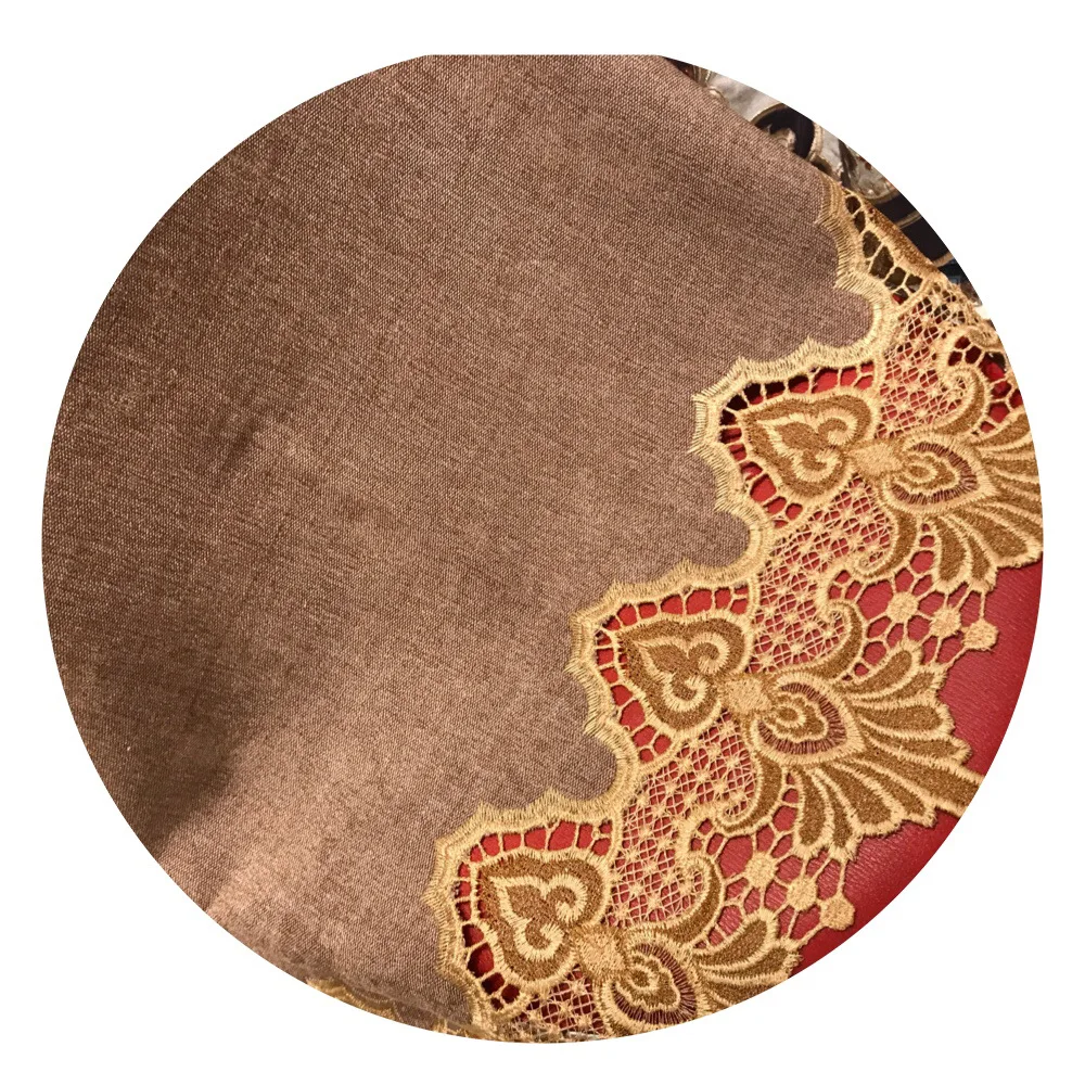 brown curtains Высококачественная фланелевая вышитая занавеска s для гостиной европейская роскошная ткань затеняющая оконная занавеска для спальни - Цвет: brown curtains