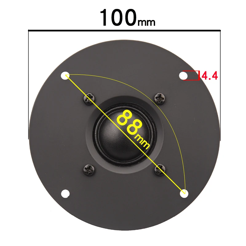 Unidade de Alto-falante Hifidiy Live Polegada Pinças Seda Preta Membrana 4 - 8ohm 30w Alto-falante Atreível B1-95 100 103 104 108 110 116mm 44.5 - Image 4