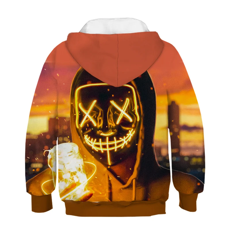 Cool Man Singer 3D Graphic Hood Hoodies Youth Boys Hoodie Sweatshirts BOYS GRILS Unisex Streetwear Christmas Kids Pullover Coat