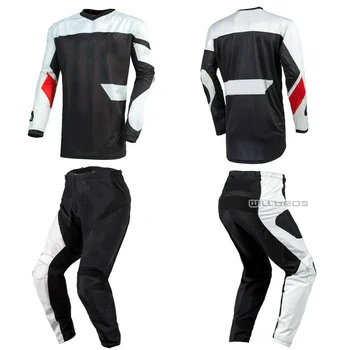 

2021 Black White Element Impact Motocross MX Racewear Scooter Offroad ATV MTB DH Racing Mountain Bike Jersey Pants Combo