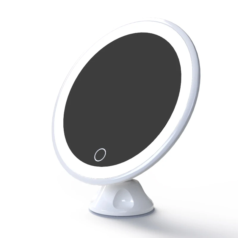  led light mirror 5X/7X/10X Magnifying Makeup Mirror with Power Locking Suction Cup ring Light 360 D