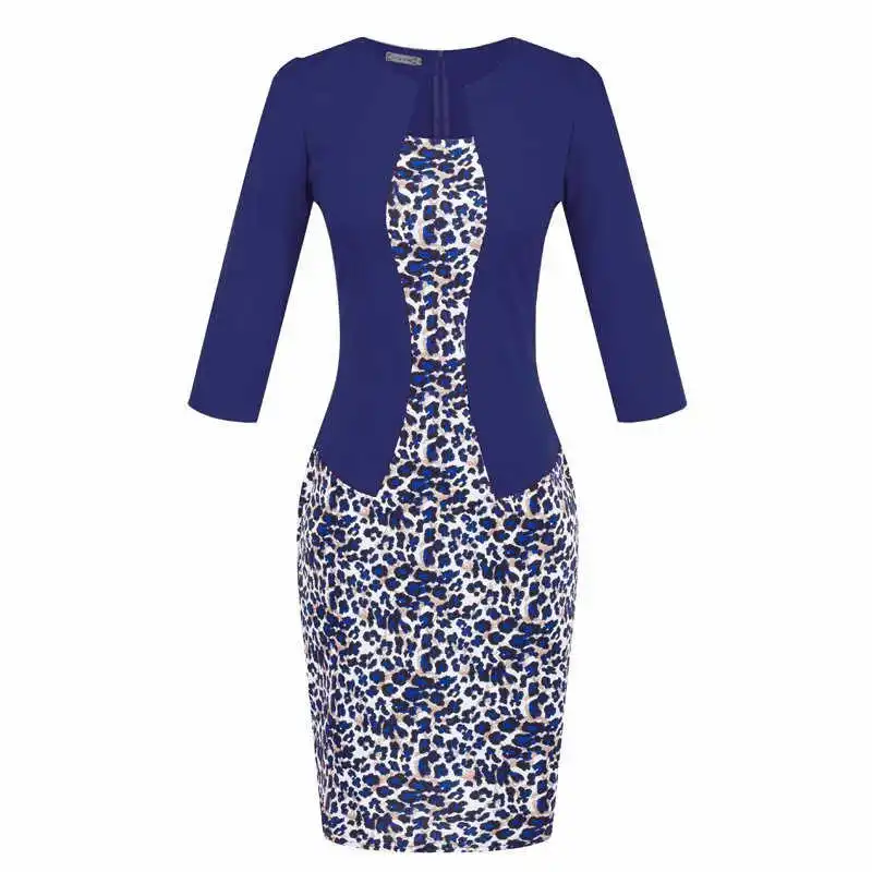 2 Navy Blue Ремень карандаш формальное платье-футляр Для женщин Bodycon Вечерние офисные элегантное платье работы Бизнес - Цвет: 2 Navy Blue