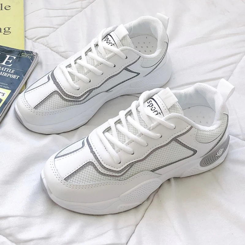 

Women Sneakers Shoes Autumn 2019 Mesh Women Casual Shoes Flats Platform Women Shoes Breathable Fashion off White shoes