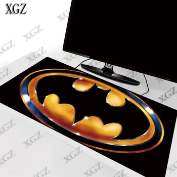 

XGZ Batman Logo Large Gaming Mouse Pad Computer Gamer pad Big Mause Lock Edge Mat Desk Keyboard Game