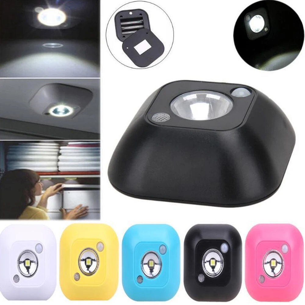 Mini Smart Body Wireless LED Sensor Night Light PIR Magnetic Infrared Motion Emergency LED Bulbs For Wall Lamp Cabinet Stairs 3