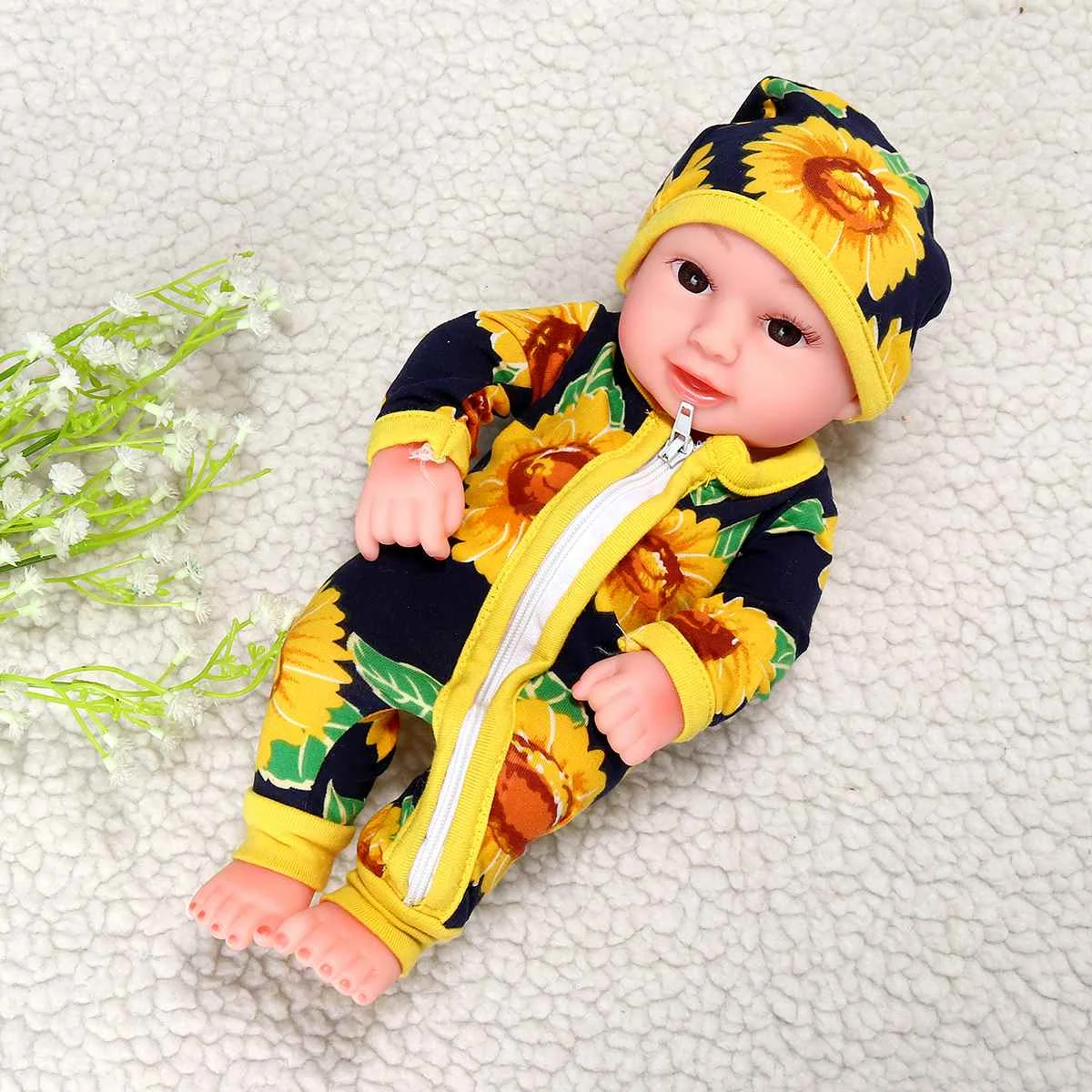 10 ''мини Reborn Baby девочка мальчик полный силиконовый винил милый одет младенец кукла реалистичные Bebes Reborns для малыша Купание кукла 26 см