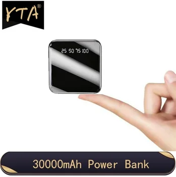 電源銀行30000 2600mahのポータブル3 usb ledデジタル表示powerbank高速外部スマート電話