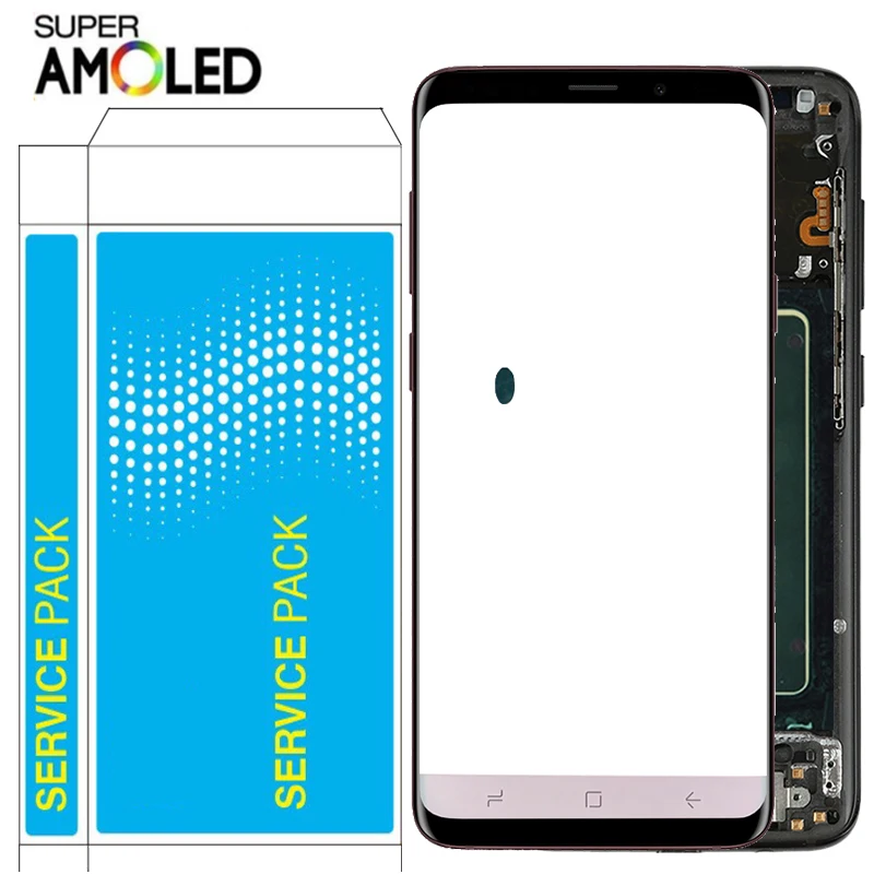 Super Amoled S8 Plus Lcd Per Samsung S8 Lcd Con Cornice 2960*1440 Sm-G950F G955F G955Fd Display Lcd Touch Screen Spot