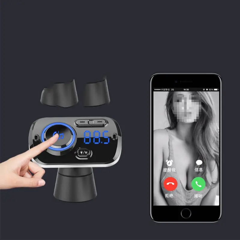 BC49BQ Bluetooth автомобильное QC3.0 быстрое зарядное устройство MP3-плеер fm-передатчик радио адаптер 3XUE