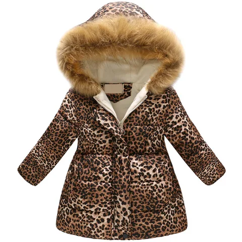 Moda para Meninas Jaqueta de Inverno para Meninas Jaqueta de Algodão com Capuz Nova Jaquetas Crianças Cabolsas Parkas Grosso Cabolsa Roupas Menino 3-10t &