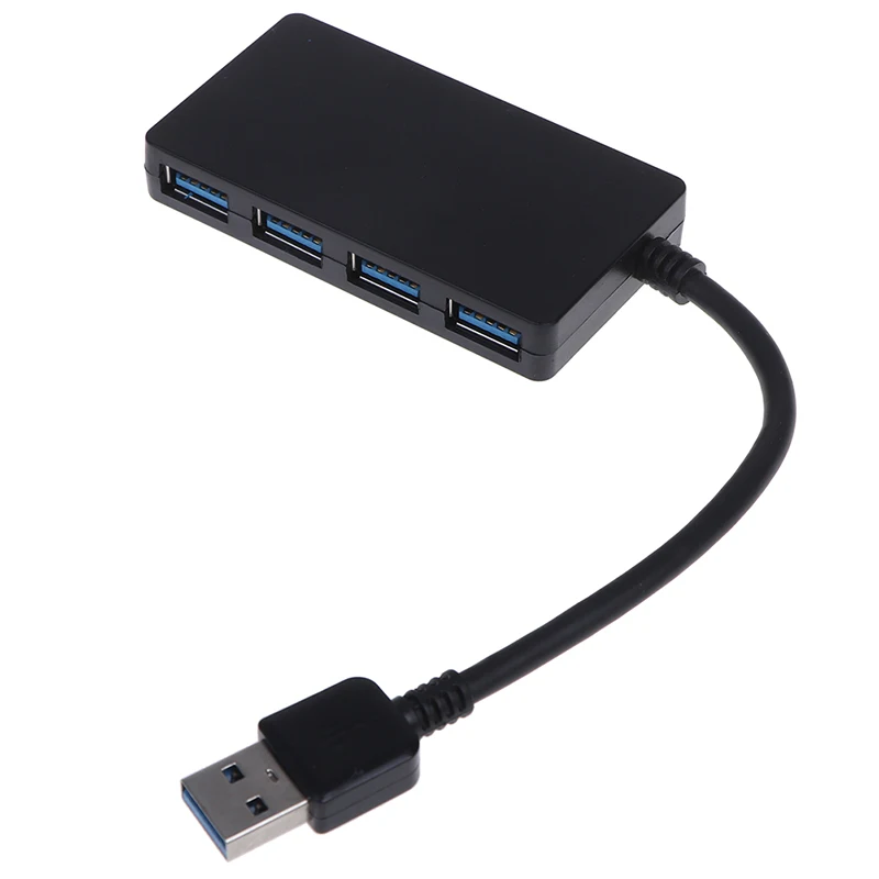 USB 3,0 4-Порты и разъёмы USB концентратор переходник разветвитель для портативного компьютера ПК супер Скорость USB Hub