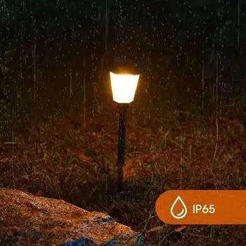 

Solar Power Lawn Pathways Lights Flame Lights Lighting Lamp IP65 LED Flickering Path Light Garden Durable Eco-Friendly