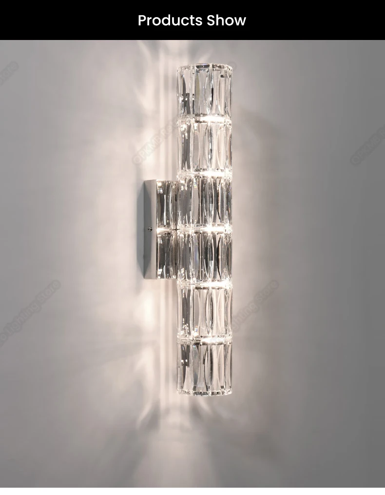 led wall lamp modern Sconce Wall Lamp For Living Room  Luxury Crystal LED Wall Light Nordic Bedroom Bedside Wall Lights Fixure  Indoor Lamp wall lights indoor