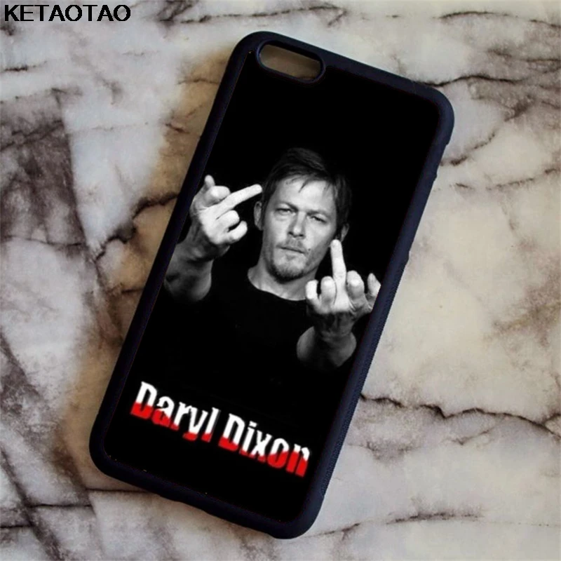Чехол KETAOTAO The Walking Dead Zombie Rick Daryl для samsung galaxy S4 S5 S6 S7 S8 S9 S10 edge Note из мягкого ТПУ резины и силикона - Цвет: Зеленый