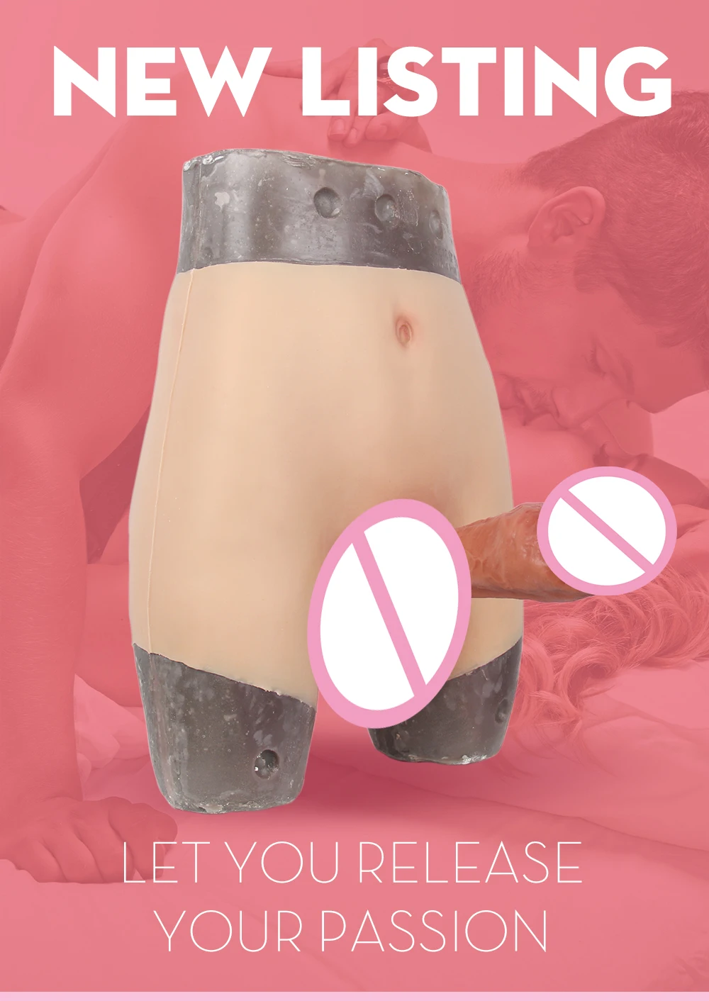 Eyung New 206.5 CM Mushroom Type Big Dildo No Vibrator Realistic Huge Horse Dildos Panties With Penis Adult Toys For Men Woman (1)