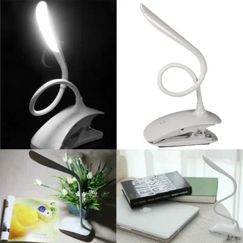

USB Rechargeable Desk Clip-On Reading Lamp New Touch Sensor LED Fashion Hot Dimmable Table Light