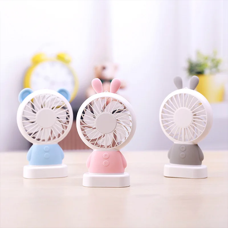 

USB Fan Chargeable Hand-Held Students Dormitory Portable Mini Cartoon Cute Small Electric Fan