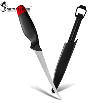 

SOWOLL Boning Knife Cooking Knife 6-Inch Professional Grade Stainless Steel Knife, Used for Boneless Fish Fillets and Processing