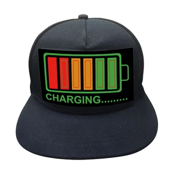 

Light Up Sound Activated Baseball Cap DJ LED Flashing Hat With Detachable Screen Hats