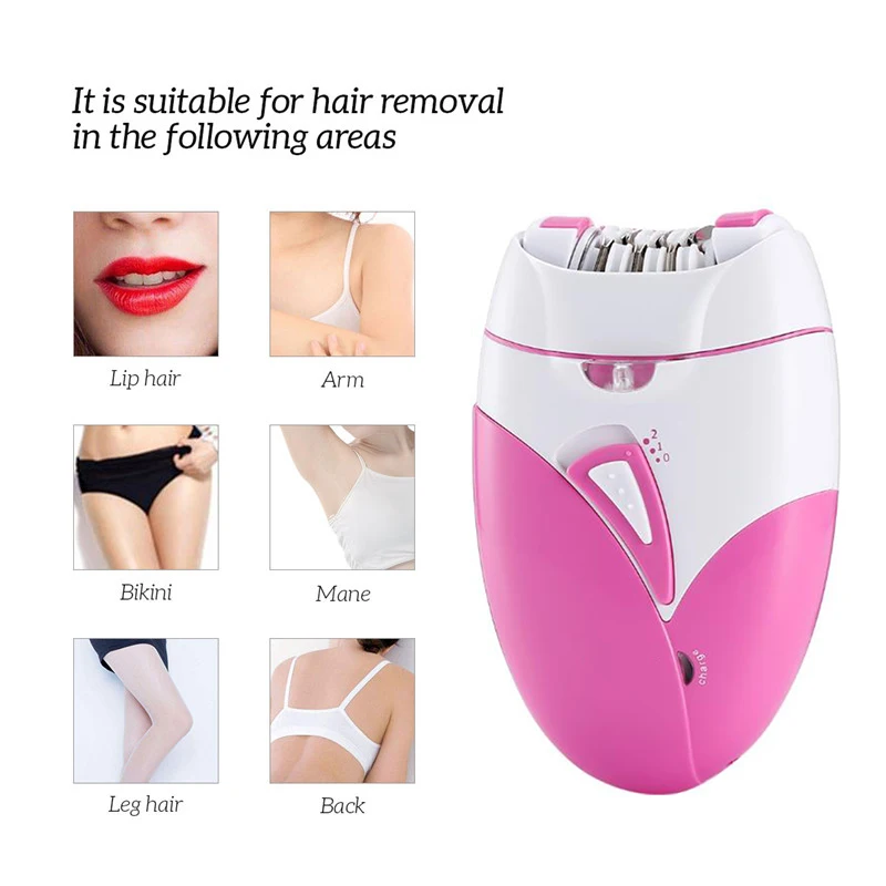 

Professional USB Rechargable Painless Women Body Face Leg Bikini Hand Shaver Trimmer Hair Removal Epilator Machine