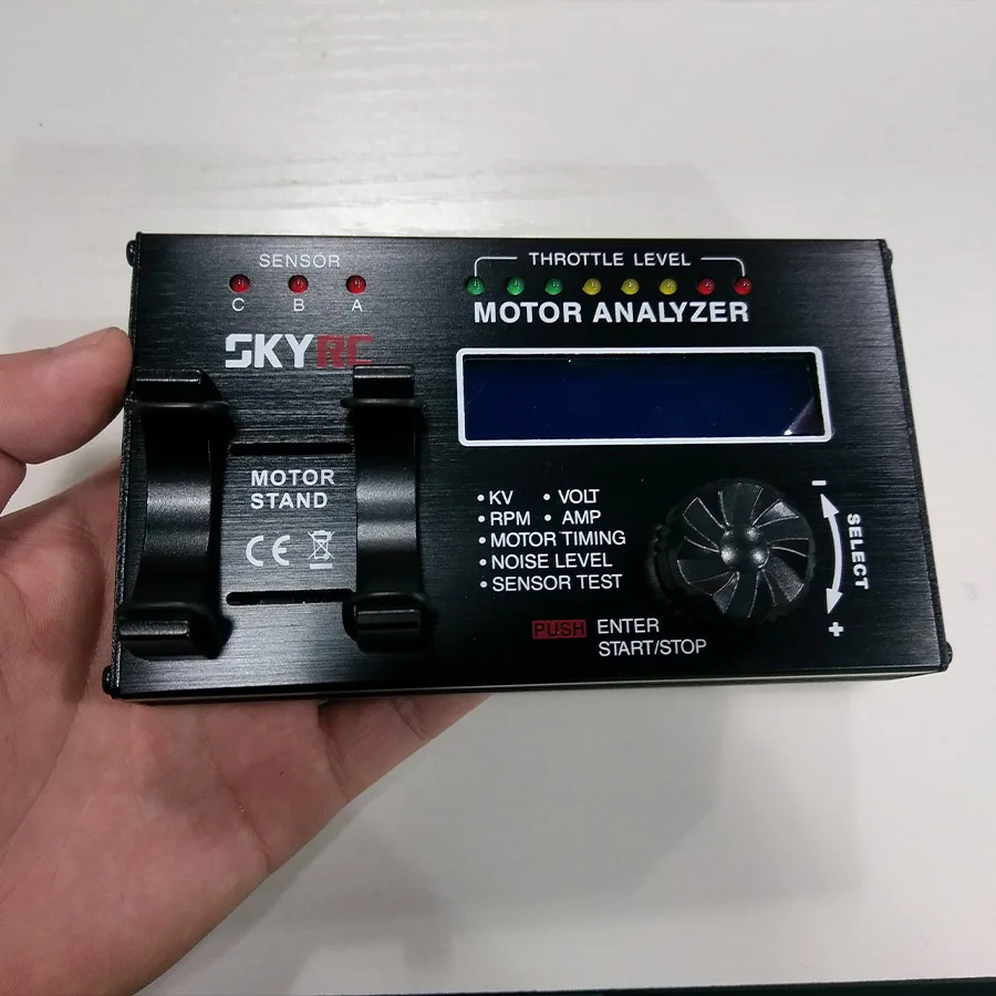 SKYRC BL моторный анализатор сенсор меньше бесщеточный двигатель KV значение проверки об/мин ток рисованной вибрации шумомер 2-36 полюсов