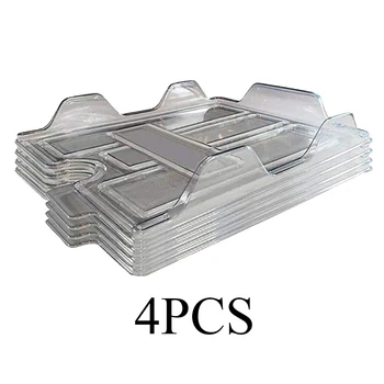 

School Paper Storage Accessories File Organizer Office With Label Tab Rack Stackable Work Portable Desk Transparent Visible