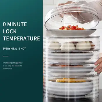 

High Quality Transparent Summer Leftovers Cover Anti-mosquito Fresh-keeping Cover Food Cover Plastic Multi-function Food Cover