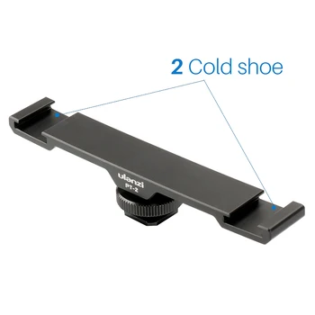 

Extension Rod Mount Aluminium Support Camera Vlogging Dual Cold Shoe Filmmakers Tripod Plate Microphone Video Light Accessories
