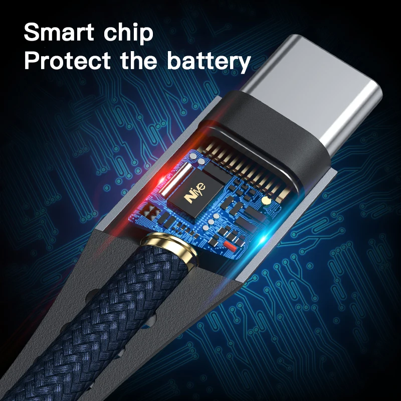 Niye USB C кабель для быстрой зарядки Type Xiaomi Mi Redmi Note 8 9 10 Samsung LG Pixel Huawei зарядный