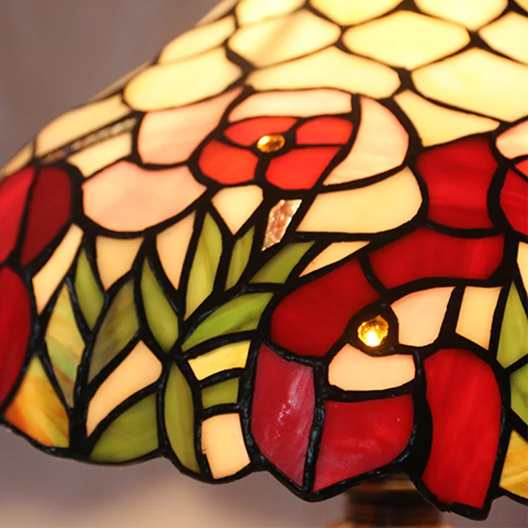 Mediterranean Decor Turkish Mosaic Lamps E27 Stained Glass Lampshade Bedroom Bedside Vintage Table Lamp Light Fixtures