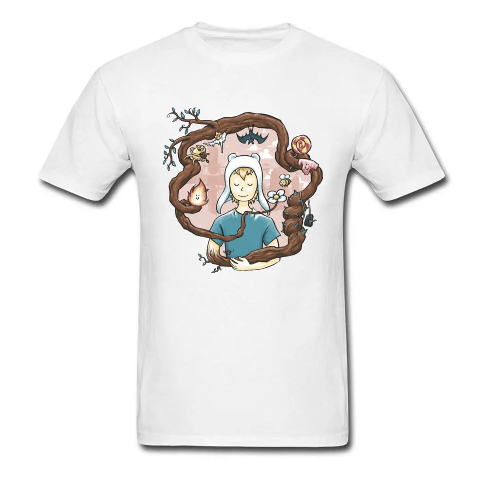 2018 Fashion Blooming_5183 cosie Short Sleeve T-shirts Summer Round Collar Cotton Fabric Tops Tees for Men Tops T Shirt Normal Blooming_5183 white