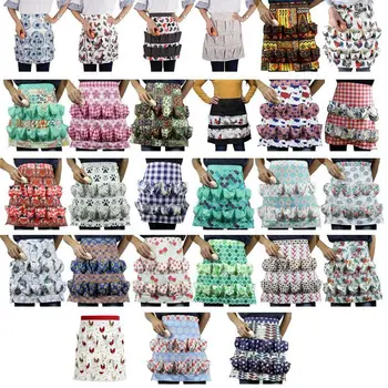 

12 Pockets Egg Collecting Harvest Apron Chicken Farm Work Aprons Carry Duck Collecting Farm Apron For Chicken Farmer
