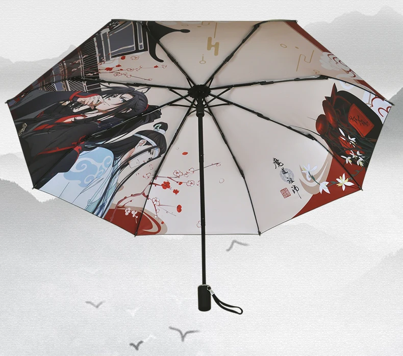 

Anime Grandmaster of Demonic Cultivation Mo Dao Zu Shi Lan Wangji Wei Wuxian BL Anit-SUV Umbrella Rain Sun Cosplay Props Gifts