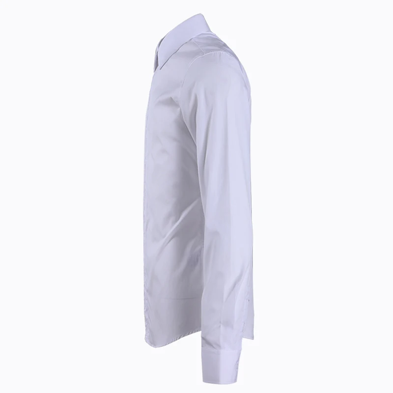 Personality Embroidery Mens Shirt Solid Slim Chemise homme Turn down Collar Long sleeve Camisas Casual Business male Shirts