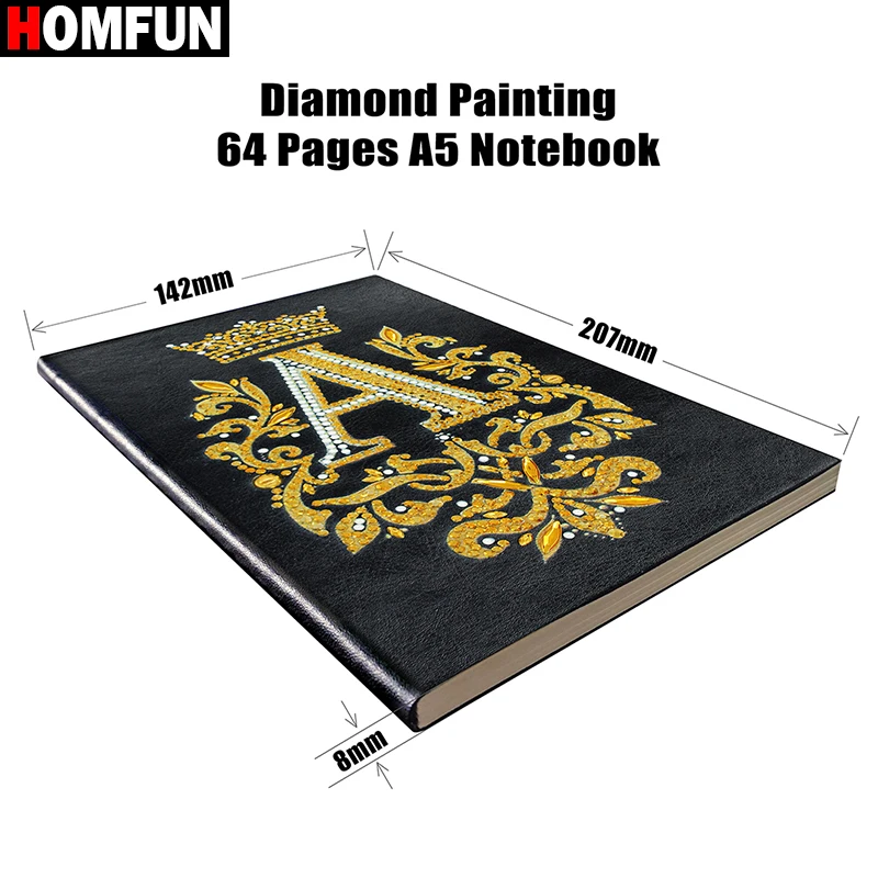 HOMFUN A5 блокноты 5D DIY алмазная живопись специальная форма дневник Алмазная вышивка крестиком Стразы Декор подарок