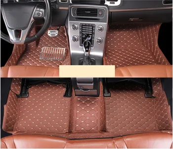 

leather car floor mats for volvo s40 2004 2005 2006 2007 2008 2009 2010 2011 2012 accessories rug carpet styling mat