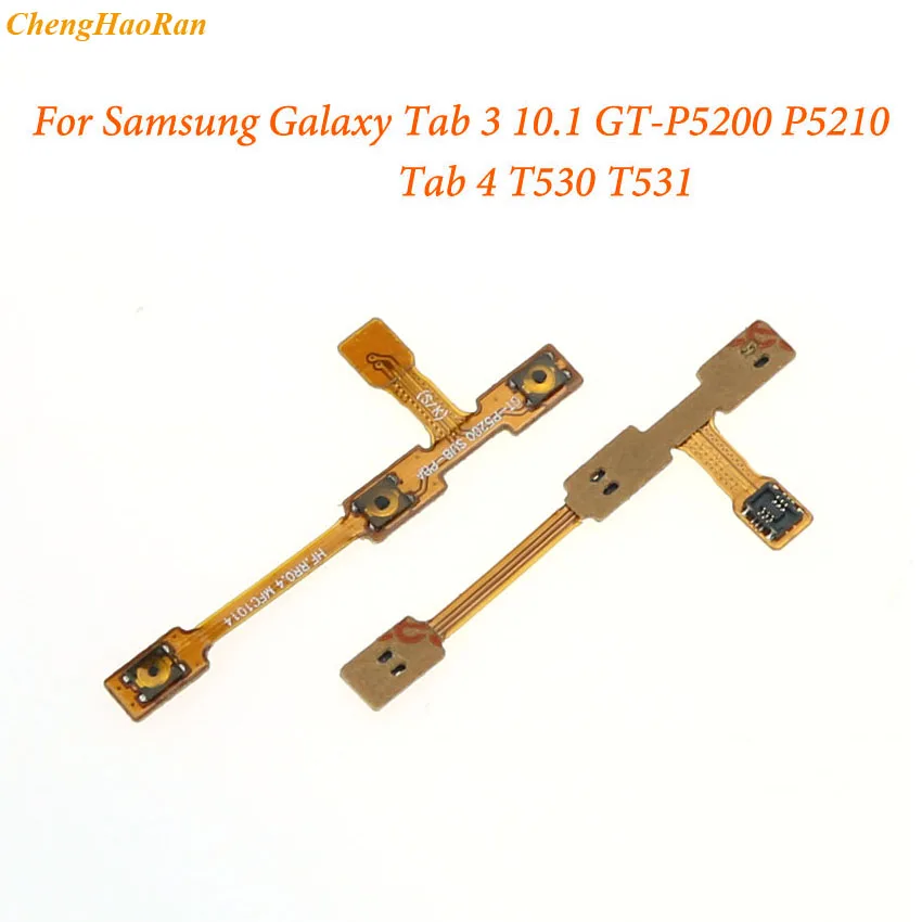 

1pc Power on/off & Volume Buttons Key Flex Cable For Samsung Galaxy Tab 3 10.1 GT-P5200 P5210 P5220 Tab 4 T530 T531