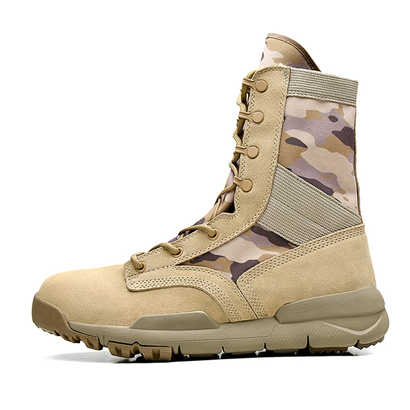 Men Tactical Boots Army Boots Men's Military Desert Waterproof Work Safety Shoes Climbing Sport Shoes Ankle Men Outdoor Boots