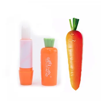 

Cute Carrot Shape Lip Balm Moisturizing Longlasting Lip Balm Colorless Water Run Lip Care For Women Men (Random Color )