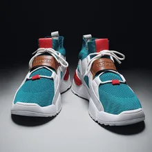 Осенние носки до середины голени, обувь INS Dad, тканая дышащая мужская обувь, Интернет-звезда, крутая повседневная спортивная трендовая обувь