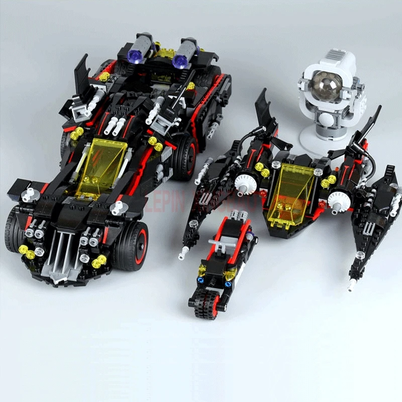 LP 07077 Ultimate marvel Batmobile Bat Man LP 07052 Batcavesd Break-in Genuine Block legaoings Toys LP Batman 70917 70909 - Цвет: LEPIN 07077