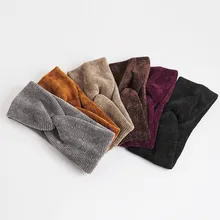 Free shipping knitting women hairbands girl's headbands lady's headwear hair accessories Wide yoga headwrap