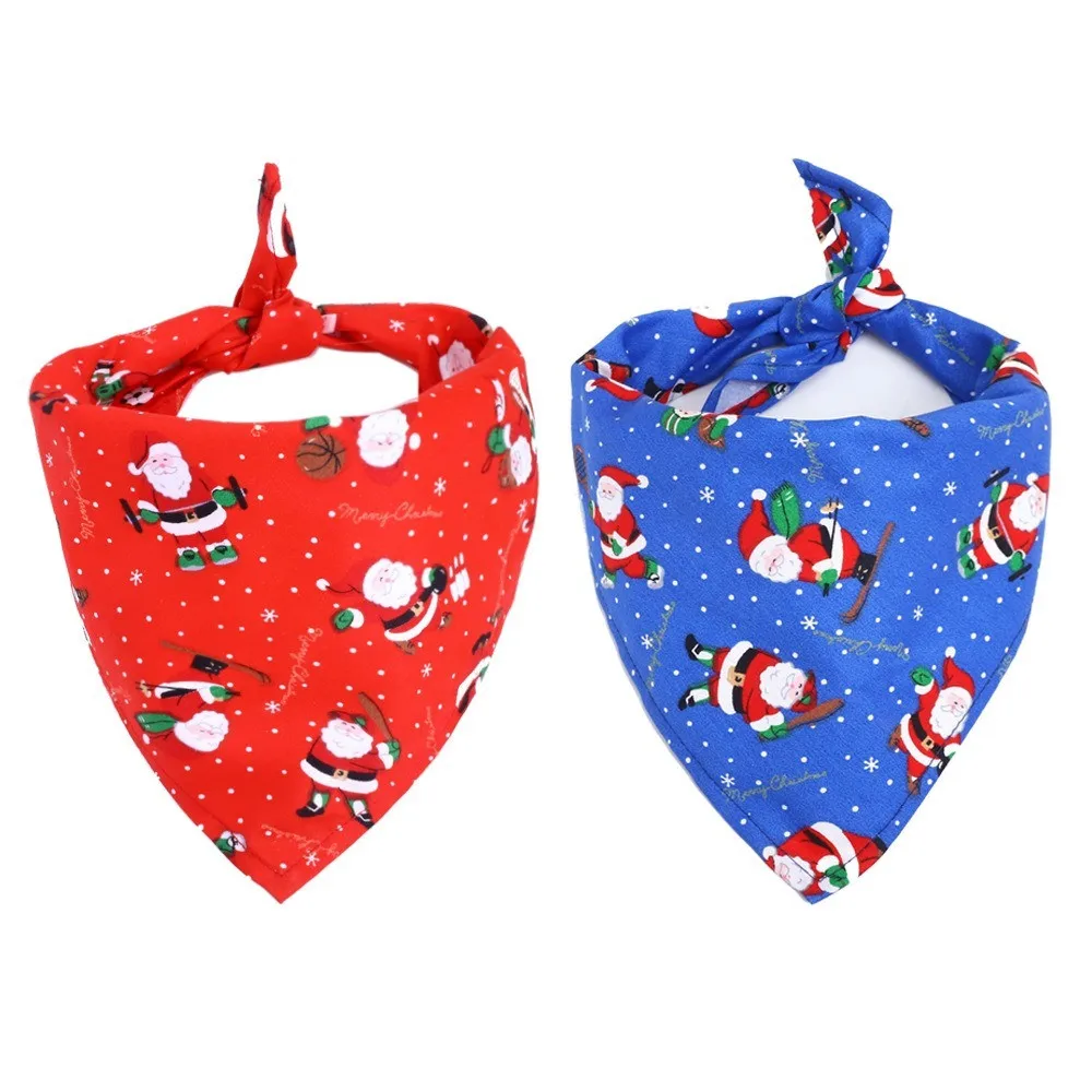 Dog Bandanas Large Pet Scarf Pet Bandana for Dog Cotton Plaid WashableBow Ties Collar Cat Dog Scarf Large Dog Accessories Scarf (1)