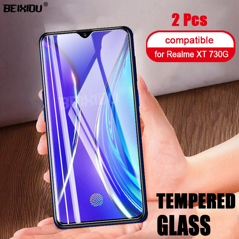 2 шт Полное закаленное стекло для REALME XT 730G защита экрана 2.5D 9h закаленное стекло для Realme XT 730G защитная пленка